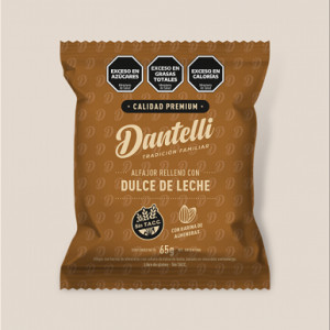 Alfajor De Harina De Almendras Y Dulce De Leche Sin Tacc X 50 Grs - Dantelli